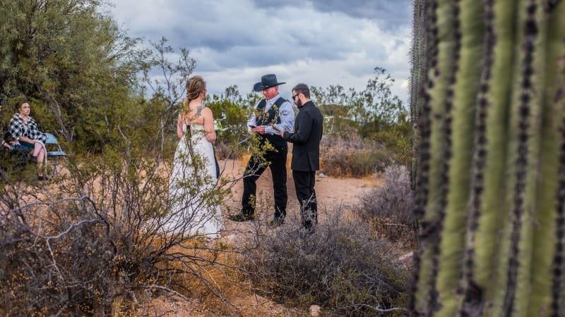 Outdoor Wedding Ceremony in Arizona