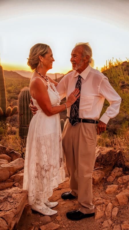 Romantic Sunset Wedding in Phoenix