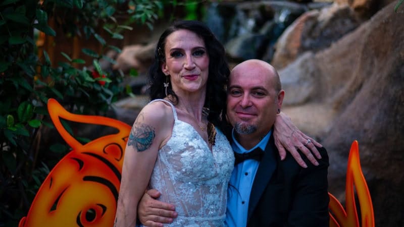 Elegant Wedding Couple Portrait