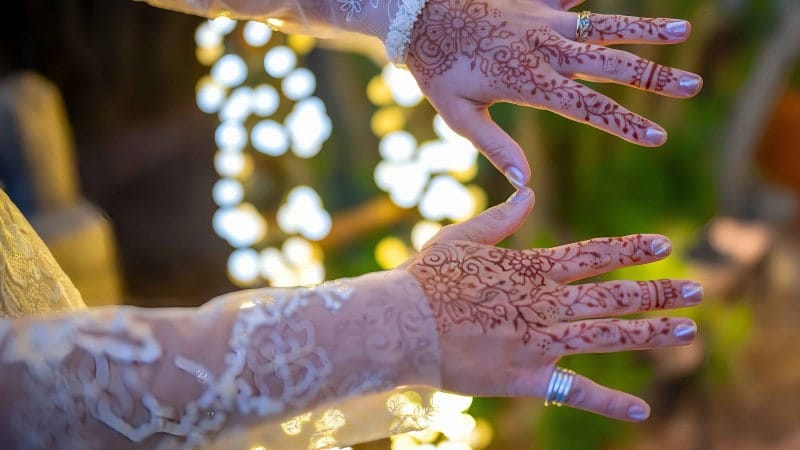 Elegant Wedding Hand Details