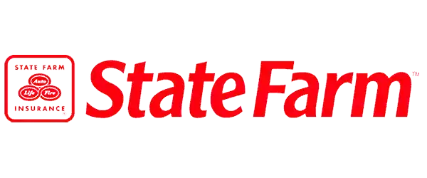 State Farm windshield repair technician fixing a car windshield.