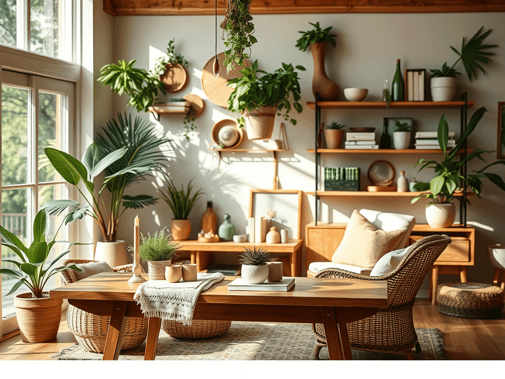 Living with Intention: Create a mindful, cozy space with natural elements and sustainable decor.