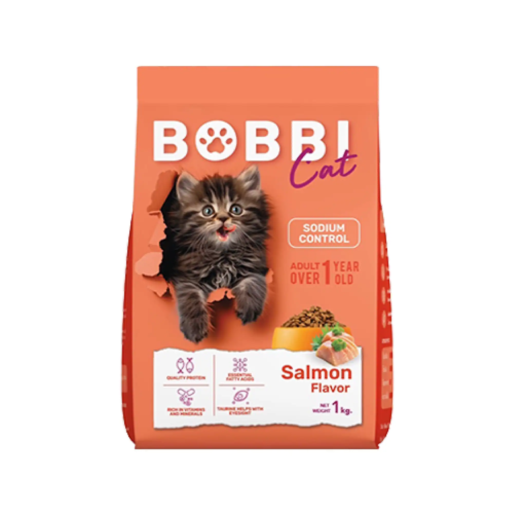 bobi cat อาหารแมว รสแซลมอน
