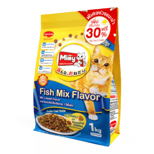 mimy อาหารเม็ดสำหรับแมวสูงวัย รสปลา
