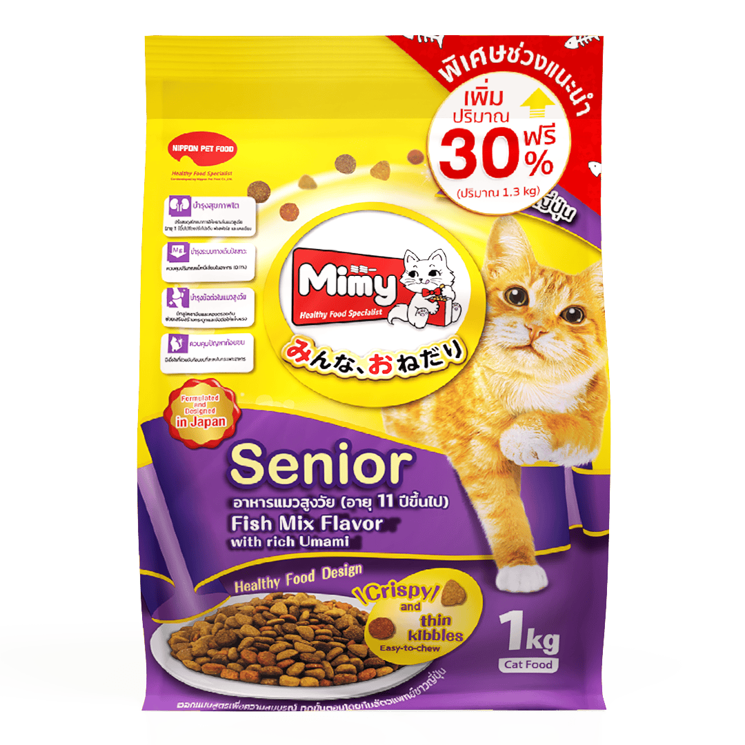mimy สูตรแมวโตเต็มวัย เพื่อสุขภาพของแมว
