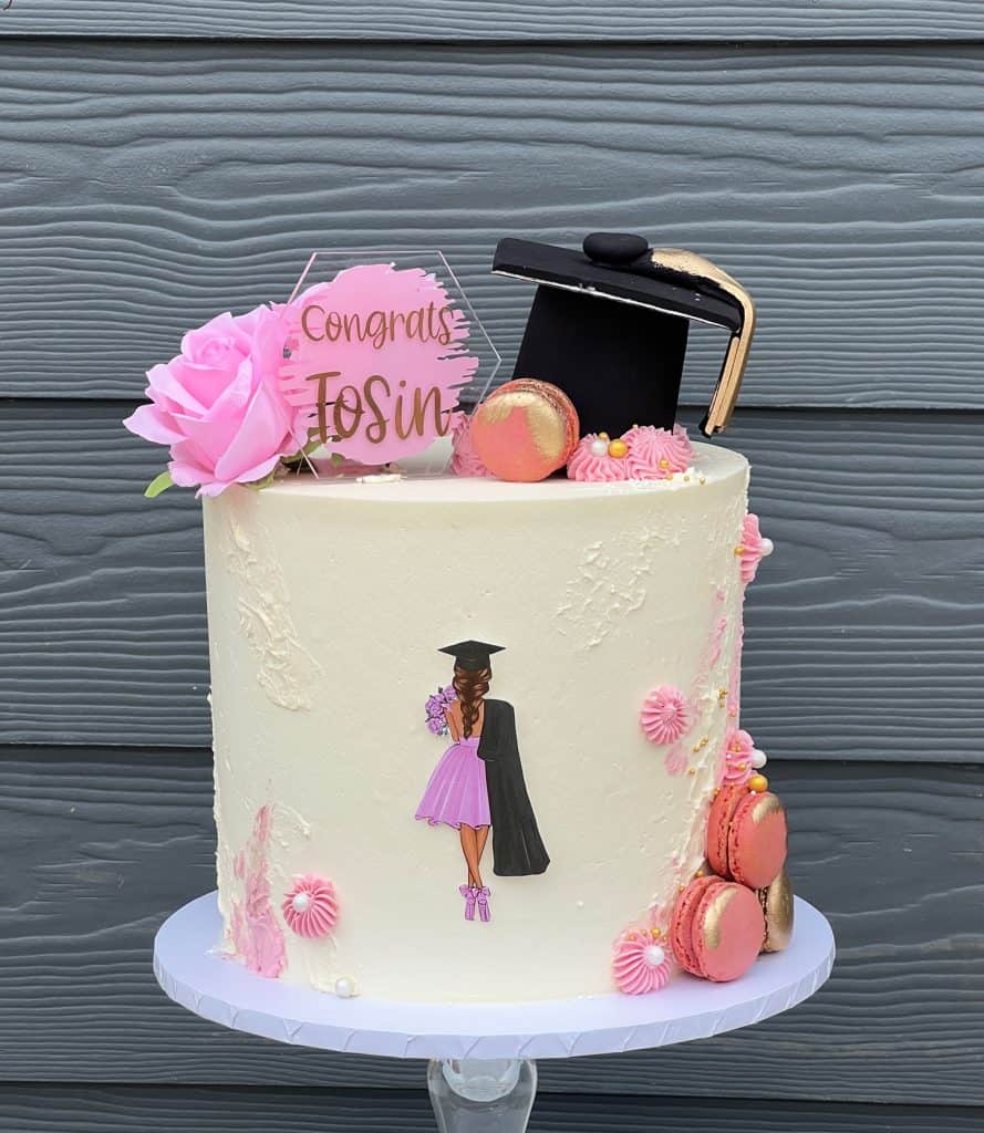 grad cakes simple
