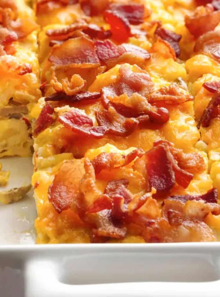 Toddler Breakfast Ideas-Hash Brown Egg Bake