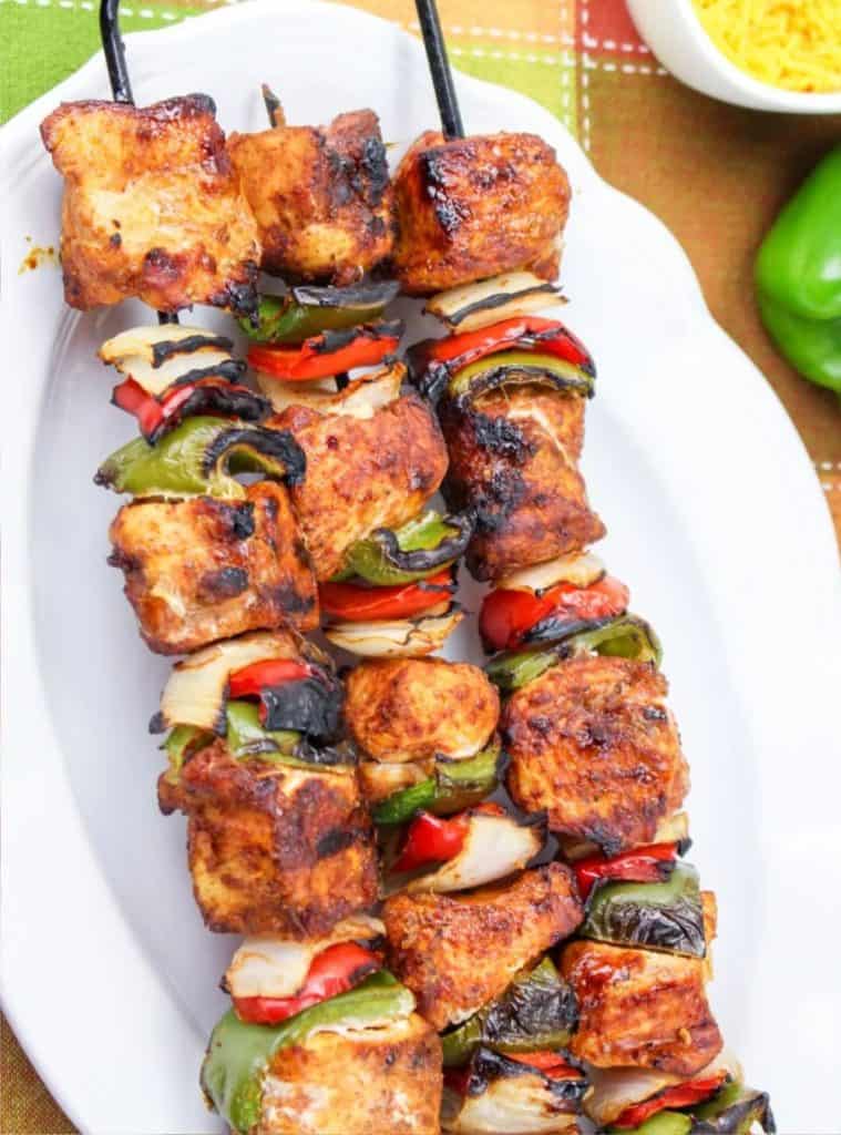 21 Blackstone Grill Recipes - Chicken Fajita Kabobs Blackstone Grill