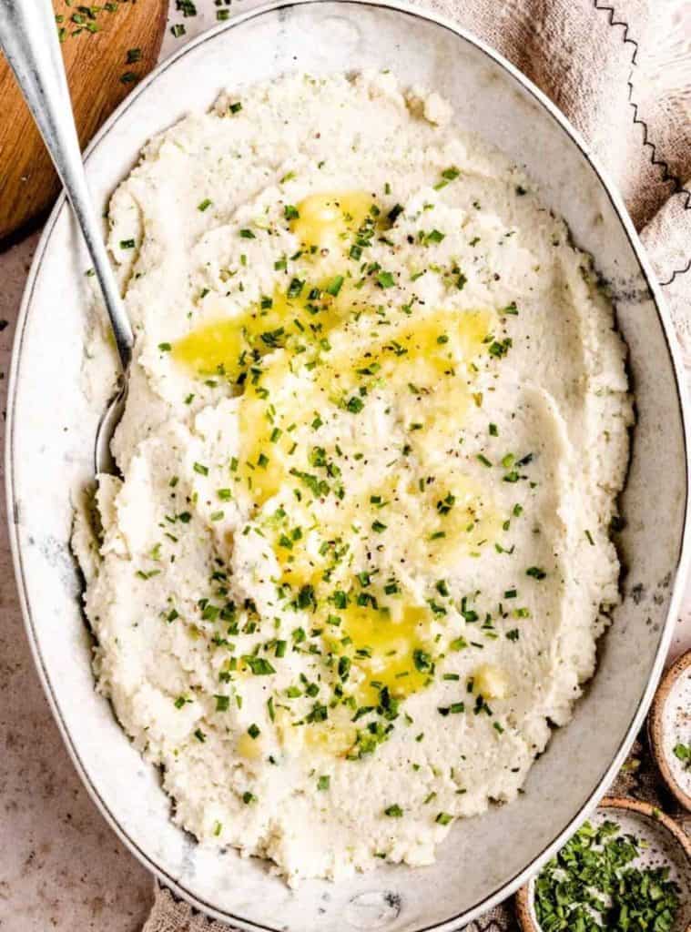 Toddler Breakfast Ideas-Keto Mashed Cauliflower