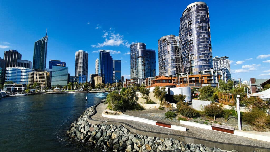 Perth city skyline