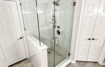 Renovated Master Bath shower by Stanton and Company in Aledo, TX