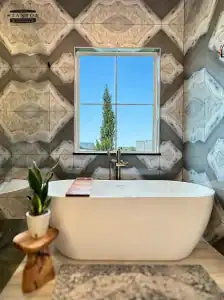 Tub from high end bathroom remodel from Stanton and Company