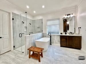 Bathroom remodel completed Fort Worth TX