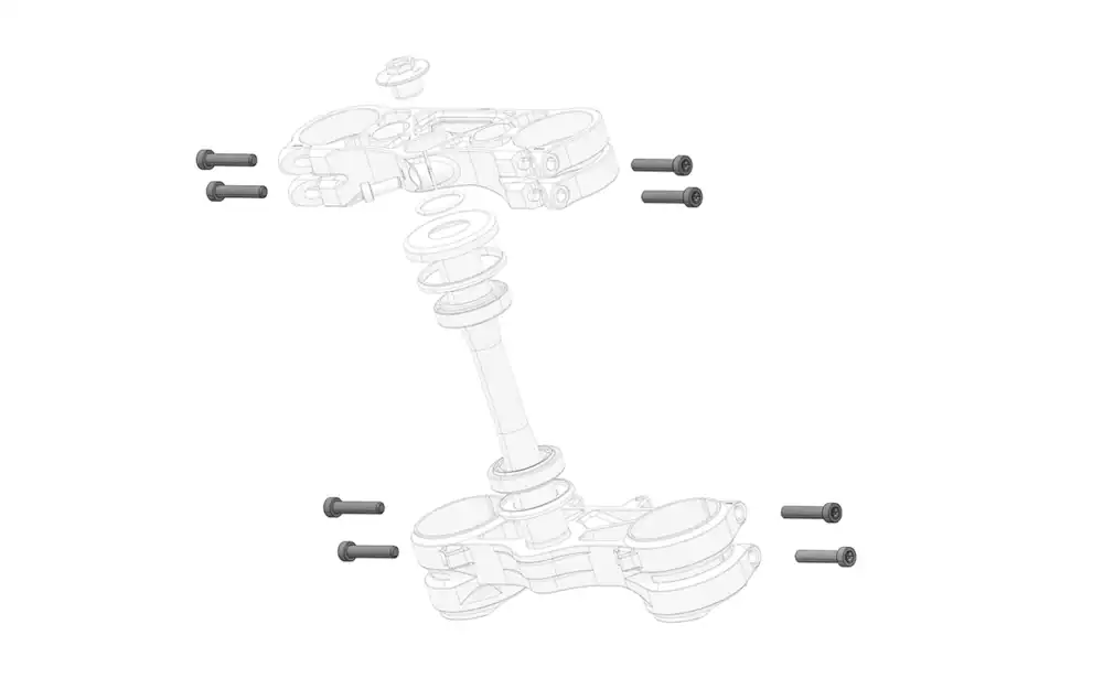 Triple clamp fork bolt (1 unit)