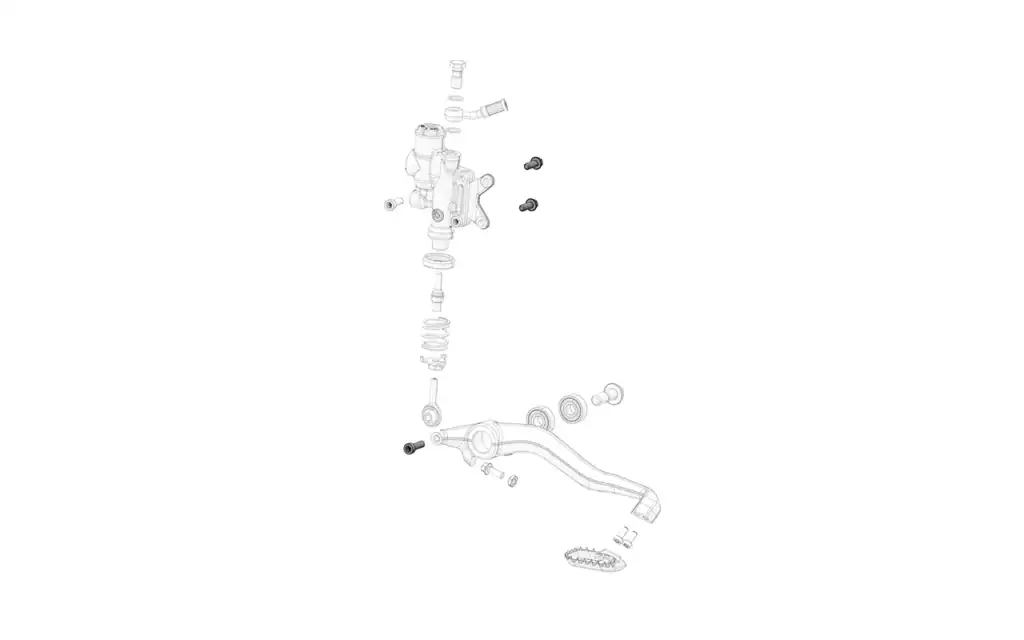 Master cylinder bolt