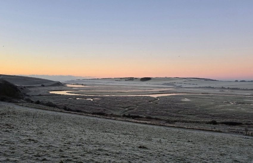 Sunrise over Cuckmere Haven