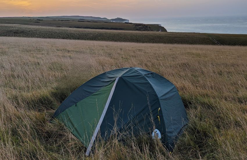Tarp vs Tent - Which Shelter is the Best for Wild Camping? 5 Sunrise on the South Down, England