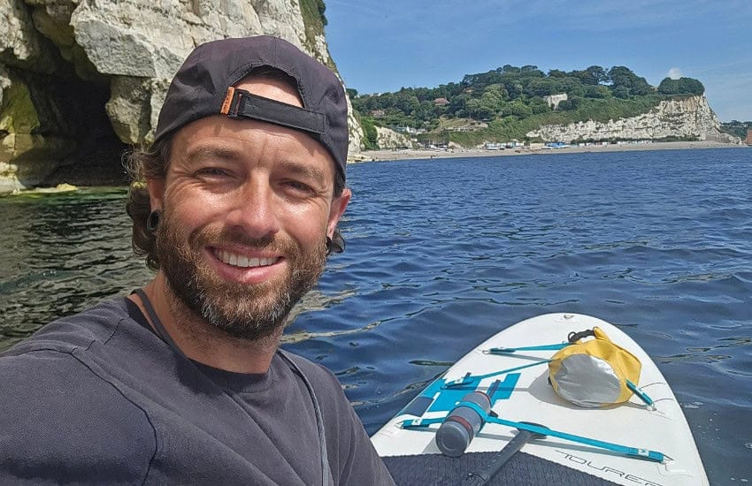Drifting along the Dorset coastline on the Wave Tourer 2.0