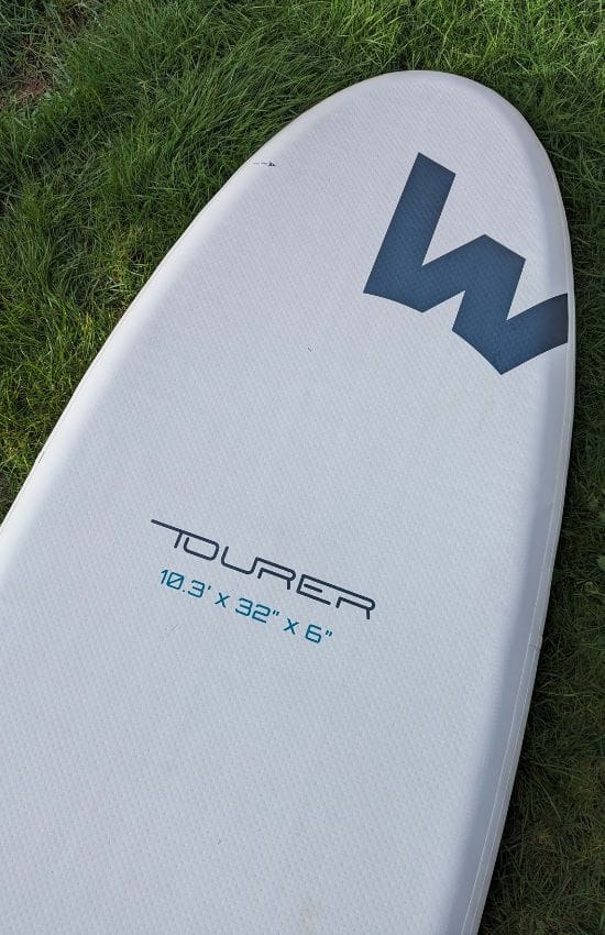 Under side front of board