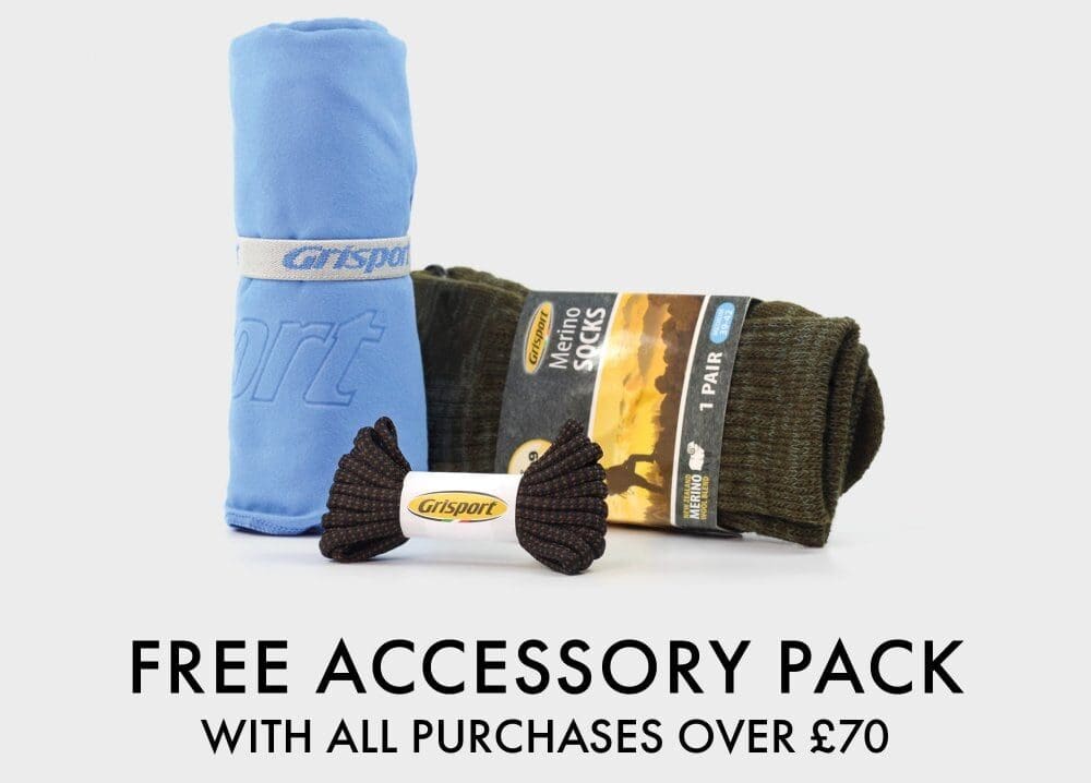 FREE Walking Pack with Grisport Boot Purchases! 1 Free Walking Pack