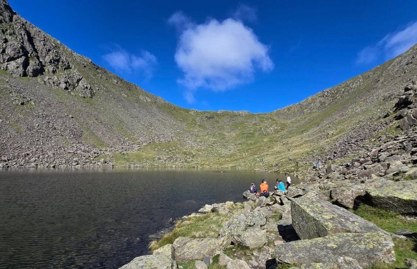 Old Man of Coniston: Lake District Trail Guide 2025 12 First day of Autumn on the shore of Goat's Tarn