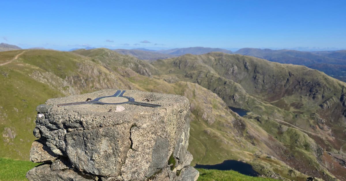 Old Man of Coniston Trig at Summit