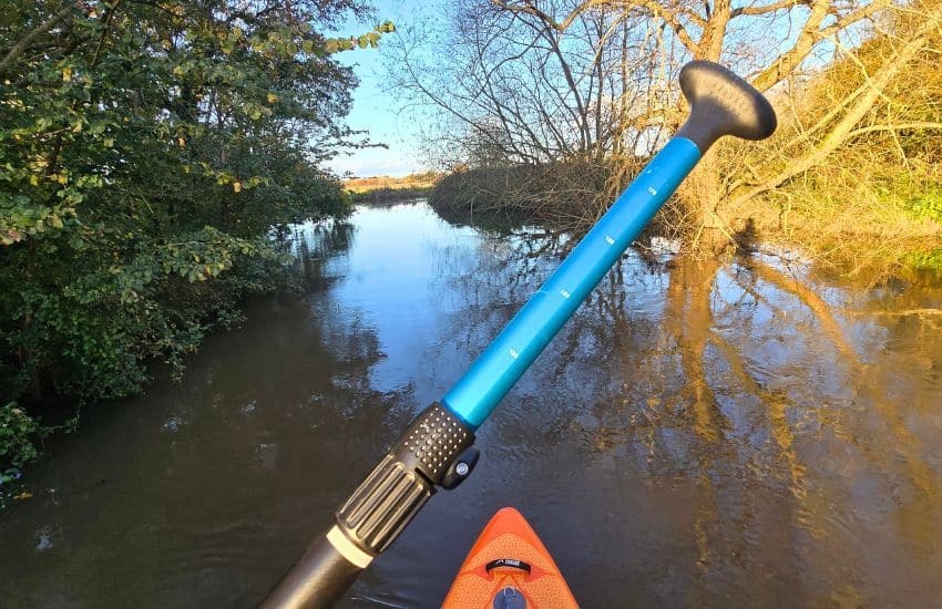 Bluefin 4-piece aluminium paddle height adjustment