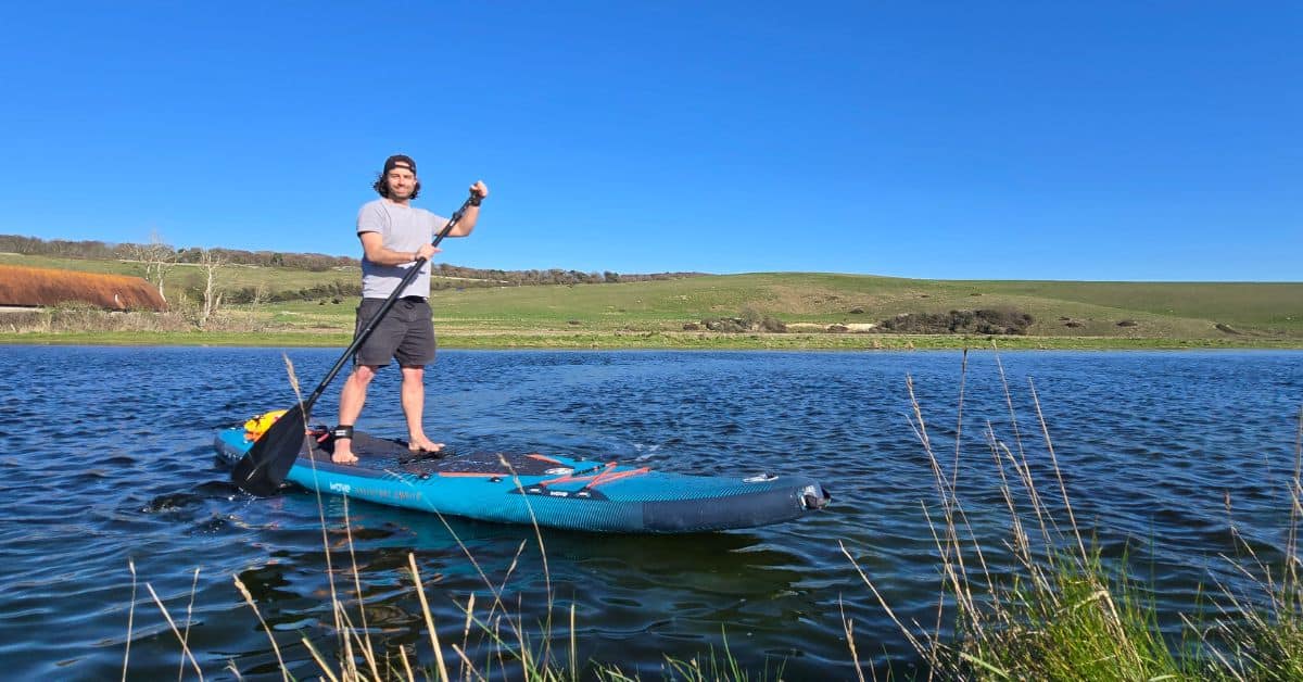 Paddleboardin Cuckmere Haven on the Wave Pro 3.0