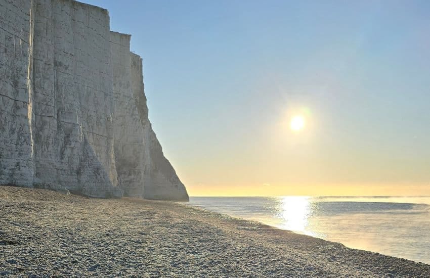 Seven sisters walk - white cliffs from cuckmere haven