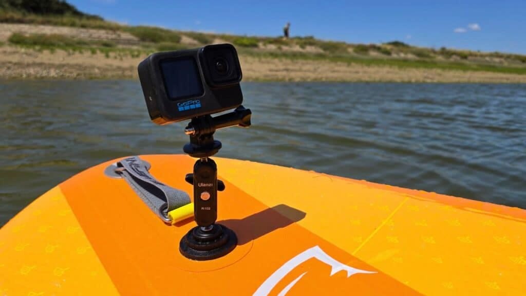 Bluefin Compact Lite SUP Review (2026) 9 Bluefin Compact Lite Paddleboard action camera mount