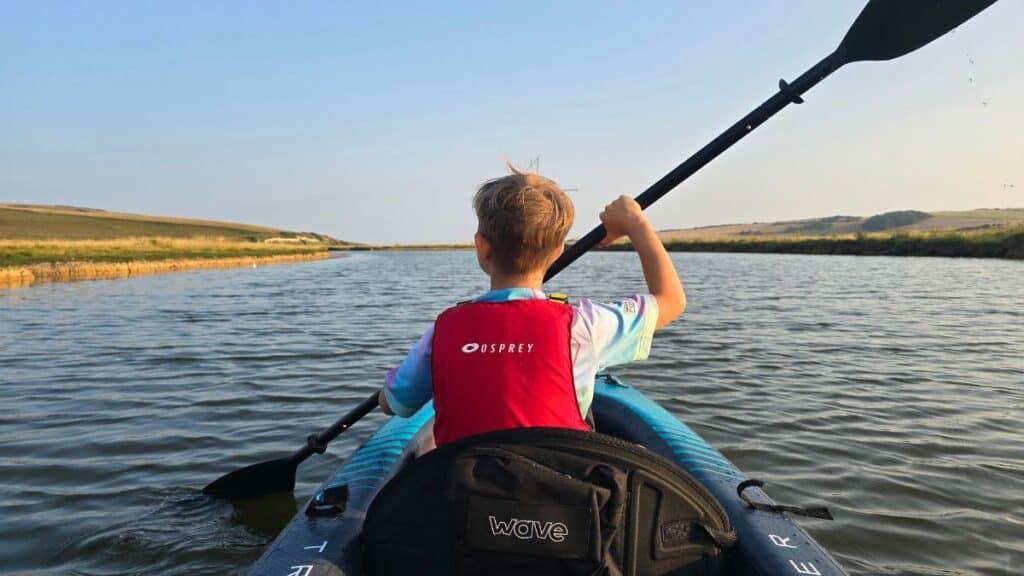 Wave Trailblazer 3.0 Kayak on the water at Cuckmere Haven