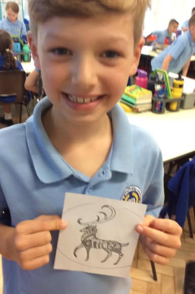 Working on Zentangles!