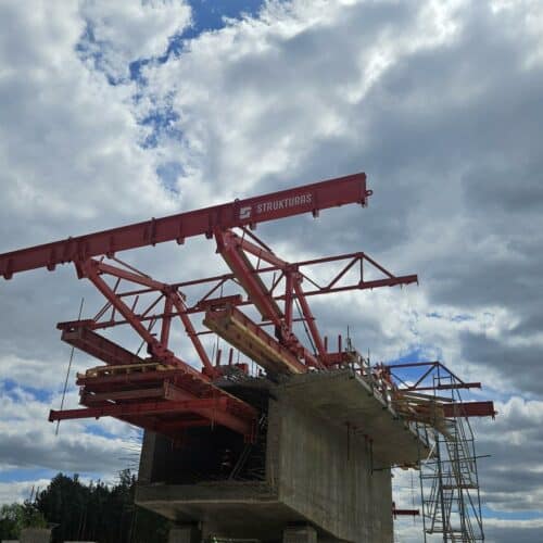 5 pairs of Balanced Cantilever Form Travellers at Construction of the Morawica and Wola Morawicka bypasses in Poland