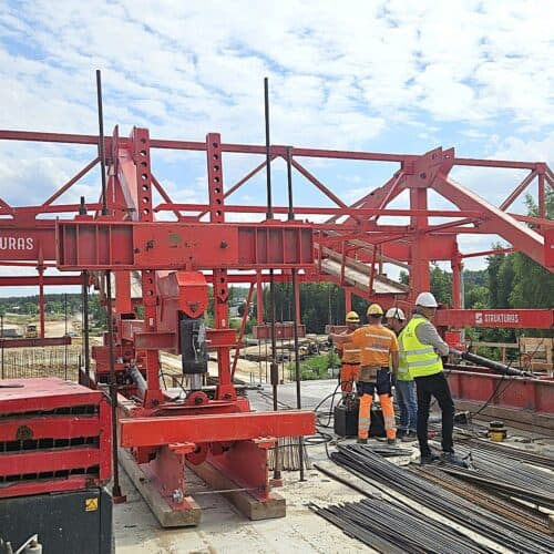 5 pairs of Balanced Cantilever Form Travellers at Construction of the Morawica and Wola Morawicka bypasses in Poland