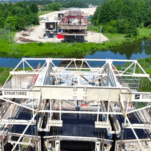 5 pairs of Balanced Cantilever Form Travellers at Construction of the Morawica and Wola Morawicka bypasses in Poland