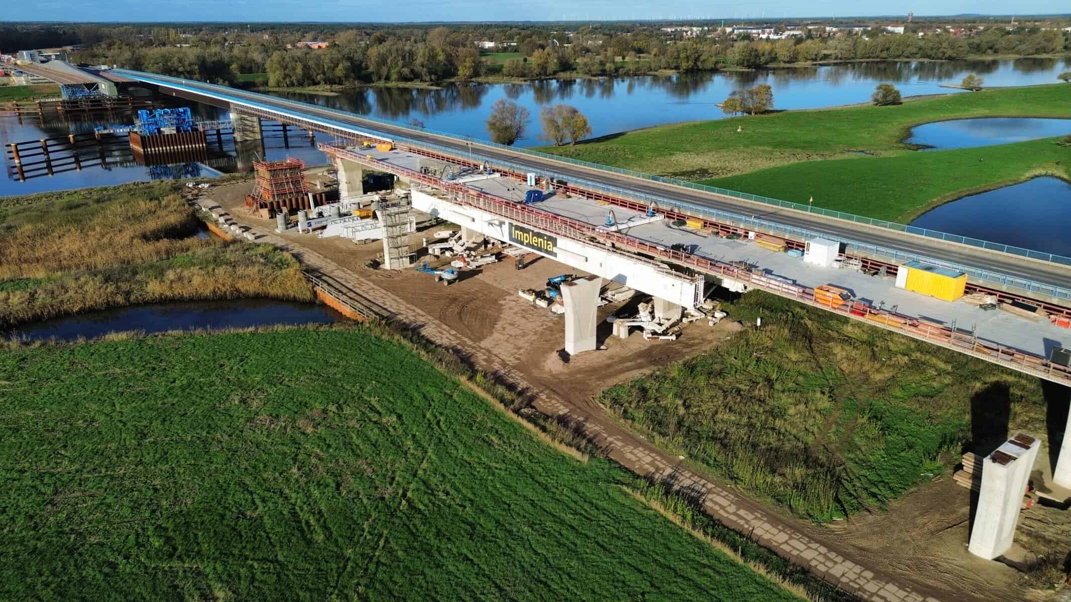 Elbebrücke bridge construction using Underslung MSS