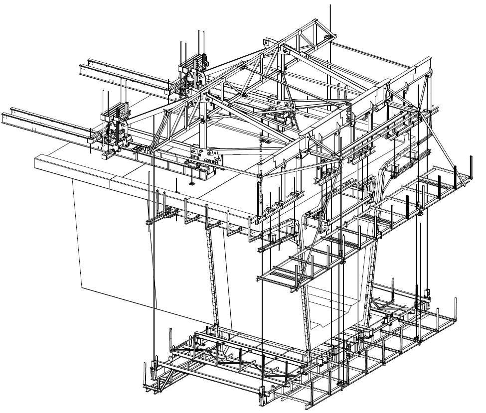Overhead Form Traveller system