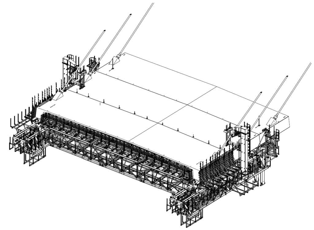Underslung Form Traveller system