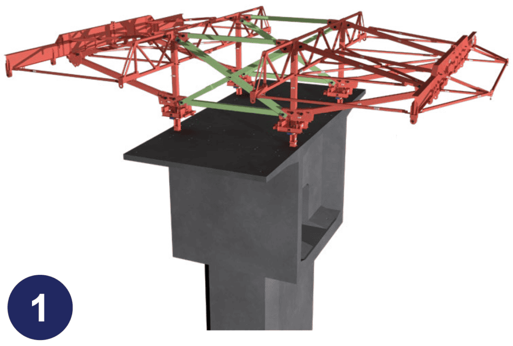 Form Traveller ready to cast 1st segment