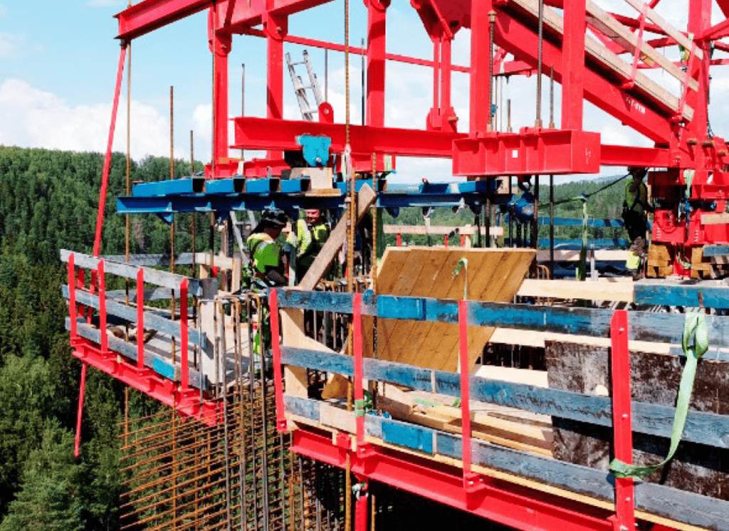 Installation of pre assembled rebar cage