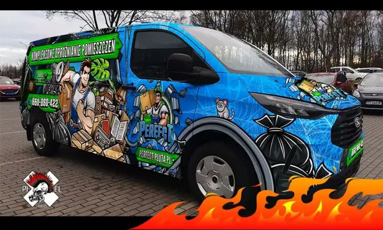 Perfect Smieci Samochod Oklejony Bok Prawy 1000x600