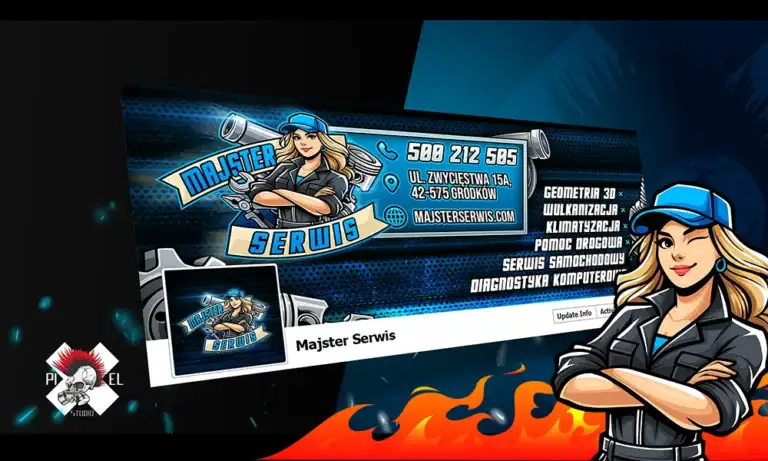 Projekt Dostosowanie Logo Majster Serwis Pixel Studio 1000x600