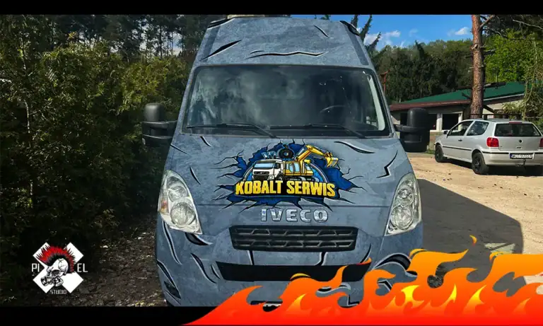 Projekt Okleiny Kobalt Serwis Dostawczy Przod 1000x600