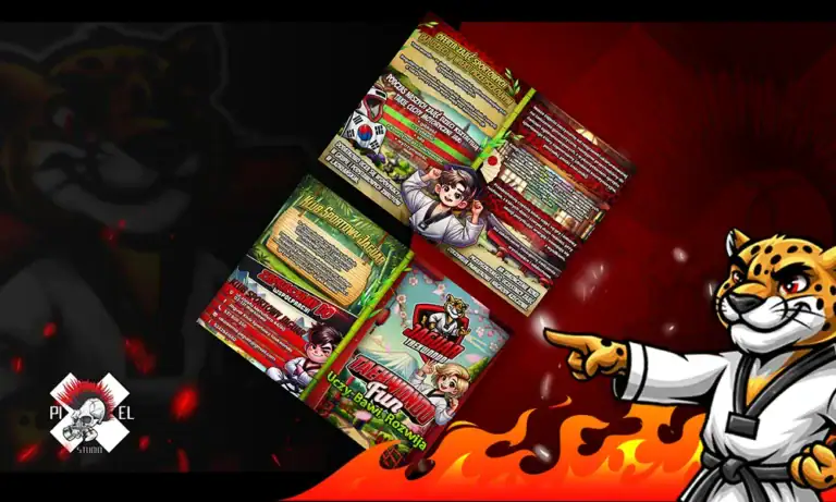 Projekt Ulotki Jaguar Taekwondo Szkola Sportowa 1000x600