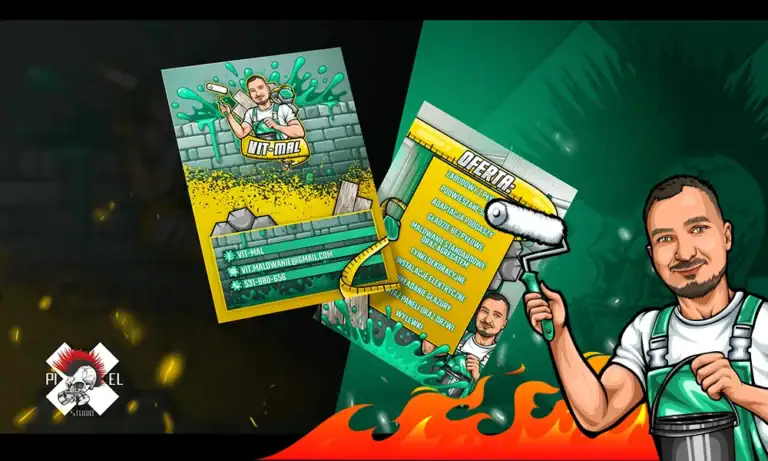 Projekt Ulotki Vitmal Uslugi Budowlane 1000x600