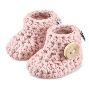 Maylily gehaakte baby slofjes roze