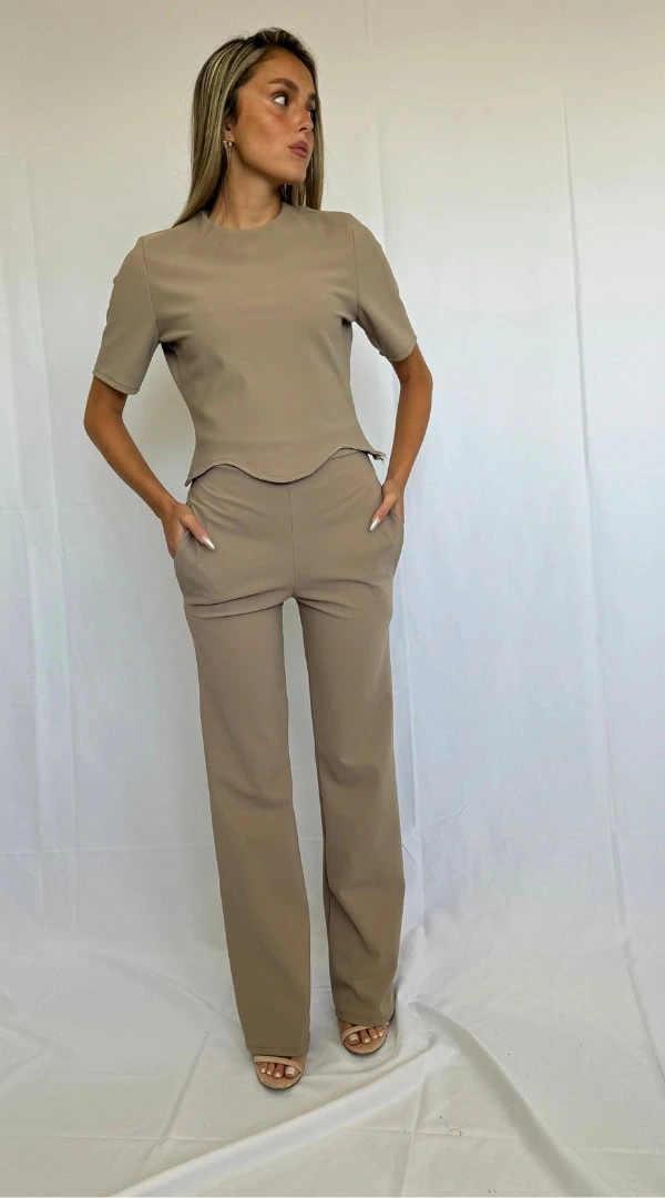 גזרת מכנס סריג בסיסי להדפסה, סרטון הדרכה וסטיילינג - סטייליש