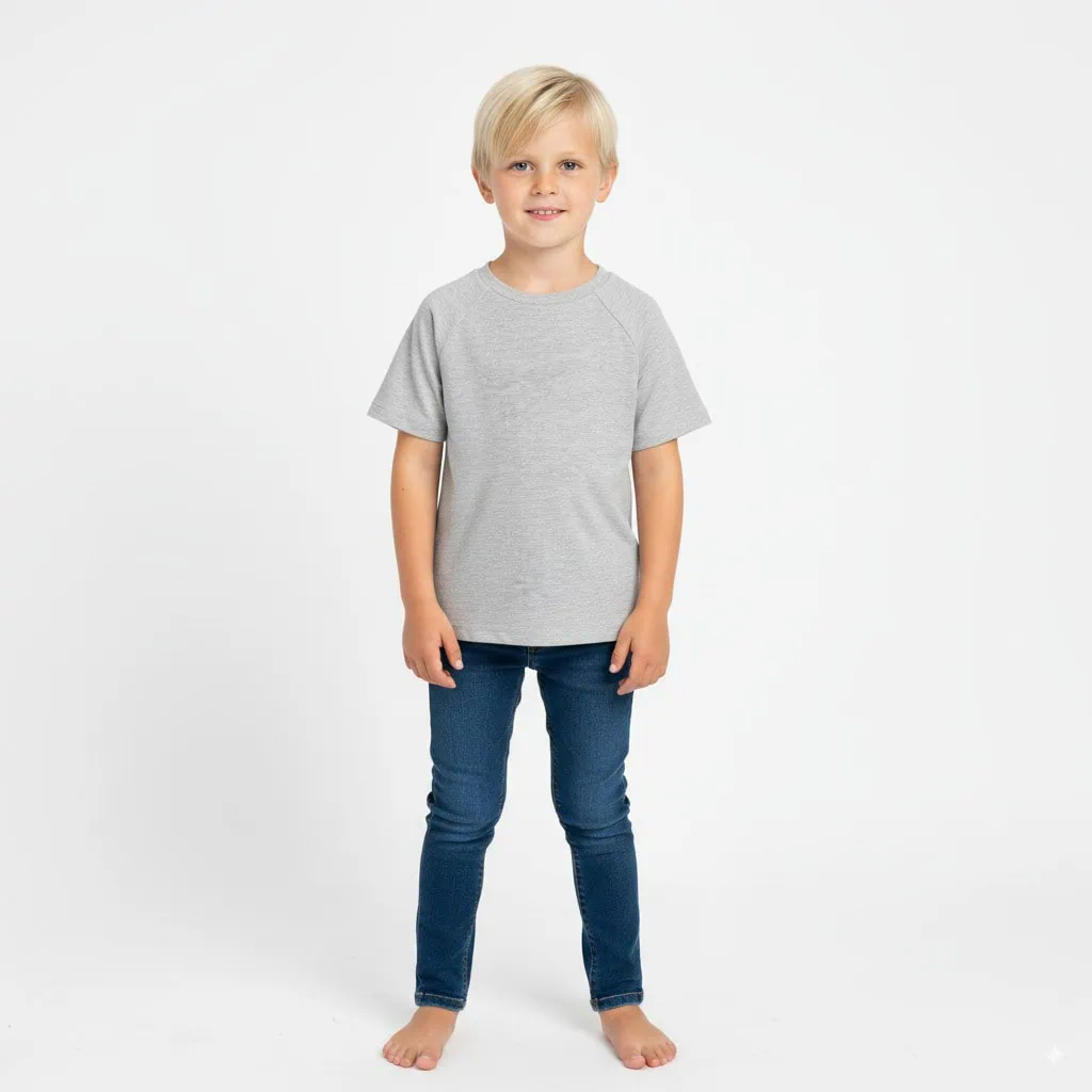 גזרות תפירה לילדים - חולצת בייסיק רגלן - Stylish