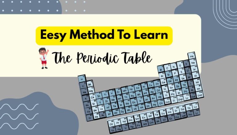 easy method to learn periodic table for students