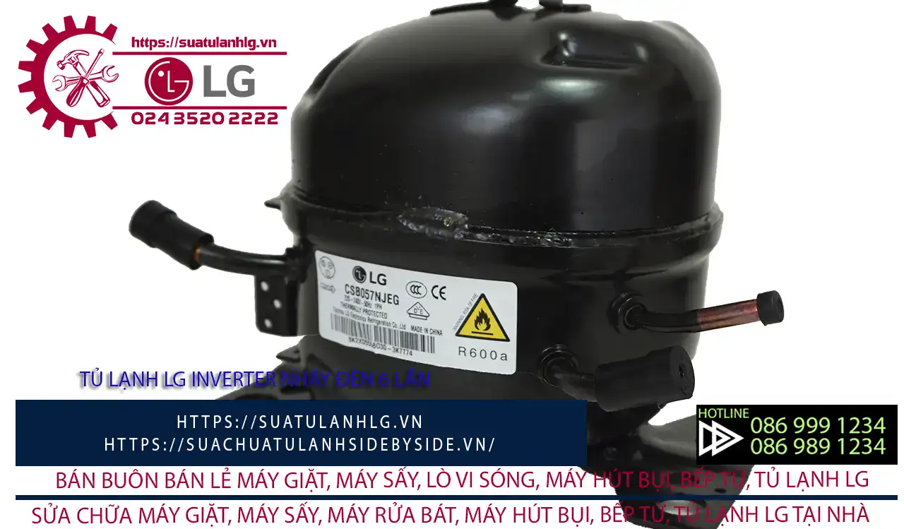 Tủ lạnh LG inverter nháy đèn 6 lần